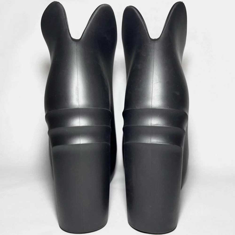 Givenchy Monumental Mallow Wedge Platform Boots in Black